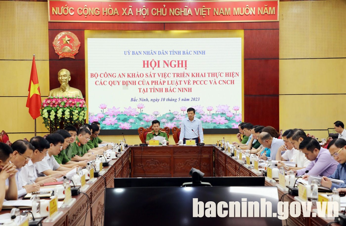 Khảo sát thực hiện các quy định của pháp luật về PCCC&CNCH tại tỉnh Bắc Ninh