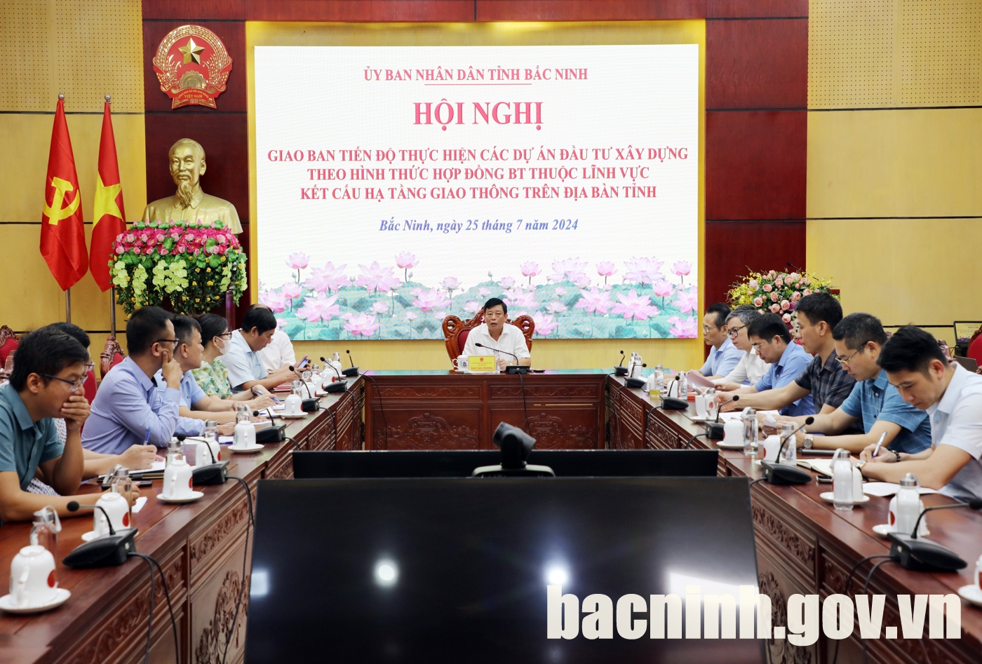 Giao ban tiến độ thực hiện dự án BT trên địa bàn huyện Yên Phong