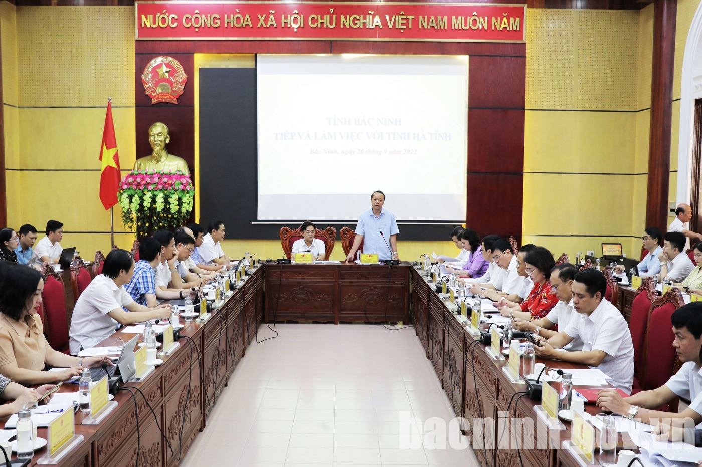 Đoàn công tác tỉnh Hà Tĩnh làm việc tại Bắc Ninh