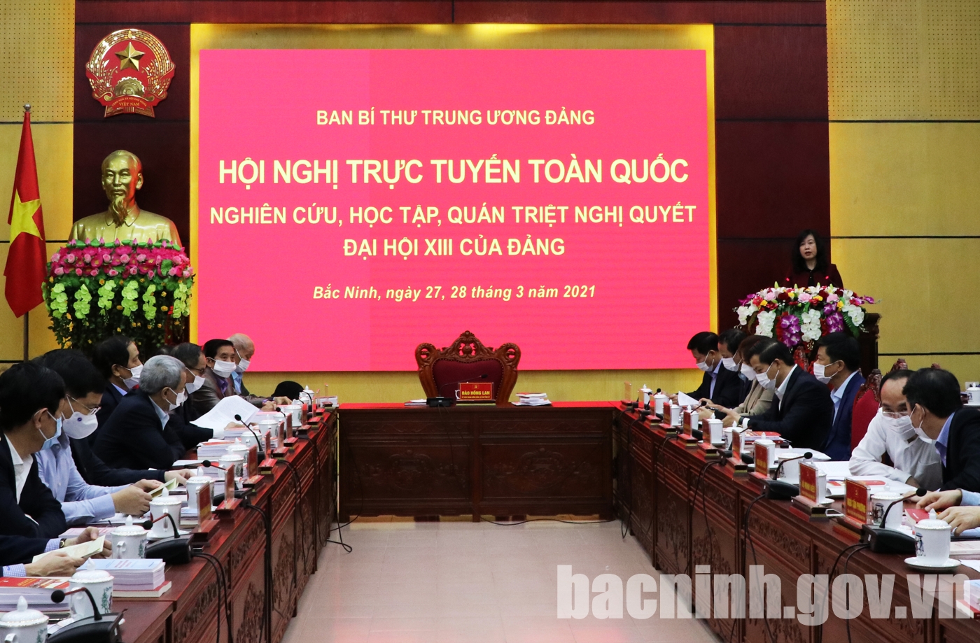 Hội nghị trực tuyến toàn quốc nghiên cứu, học tập, quán triệt Nghị quyết Đại hội XIII của Đảng