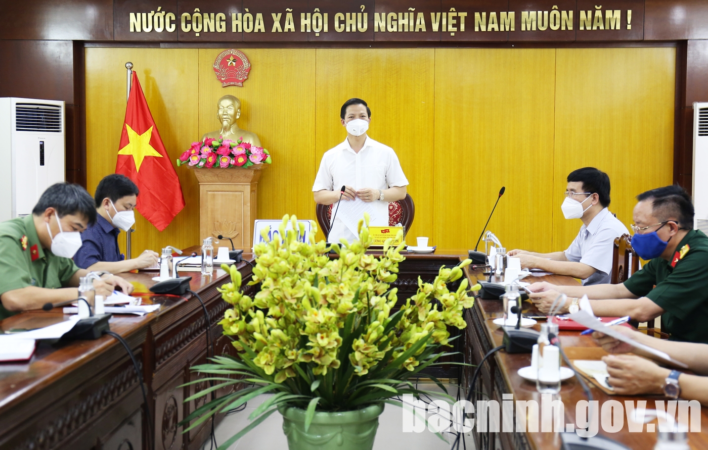 Phó Thủ tướng Chính phủ họp trực tuyến với tỉnh Bắc Ninh về triển khai các biện pháp cấp bách phòng, chống dịch Covid - 19