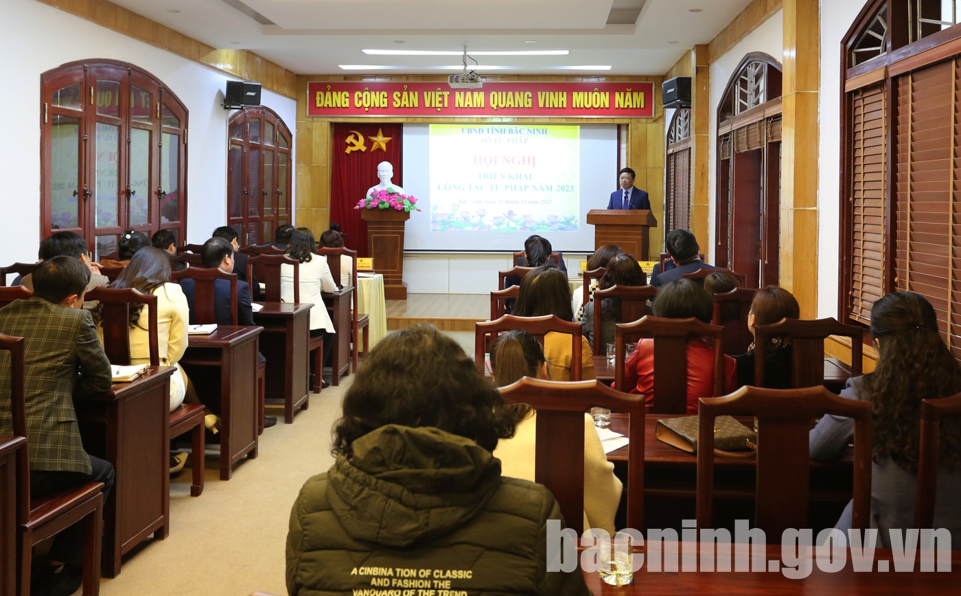 Sở Tư pháp tỉnh Bắc Ninh triển khai nhiệm vụ năm 2023