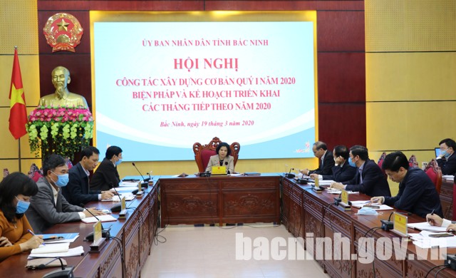 Hội nghị công tác xây dựng cơ bản Quý I năm 2020