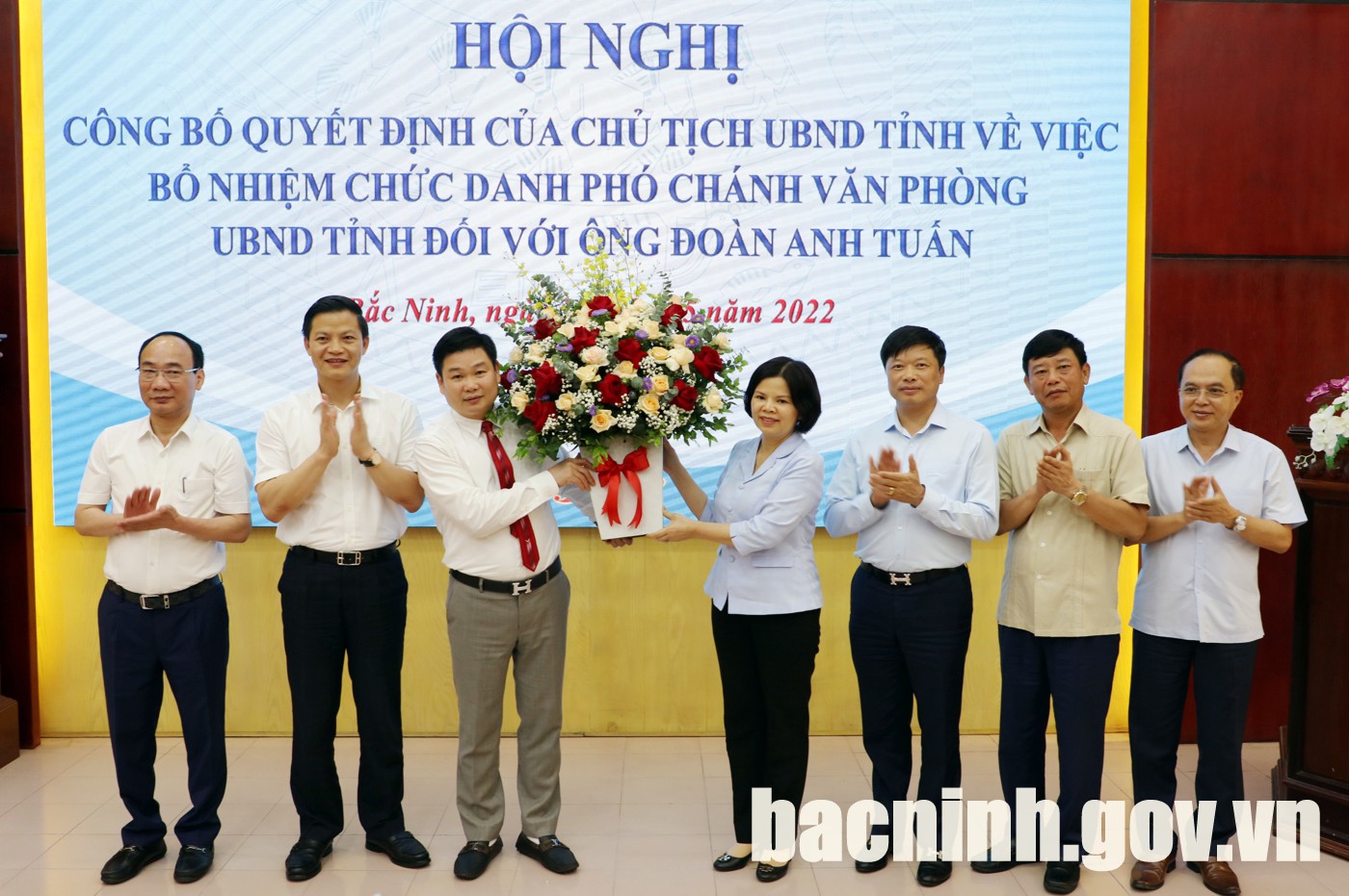 Bổ nhiệm chức danh Phó Chánh Văn phòng UBND tỉnh Bắc Ninh
