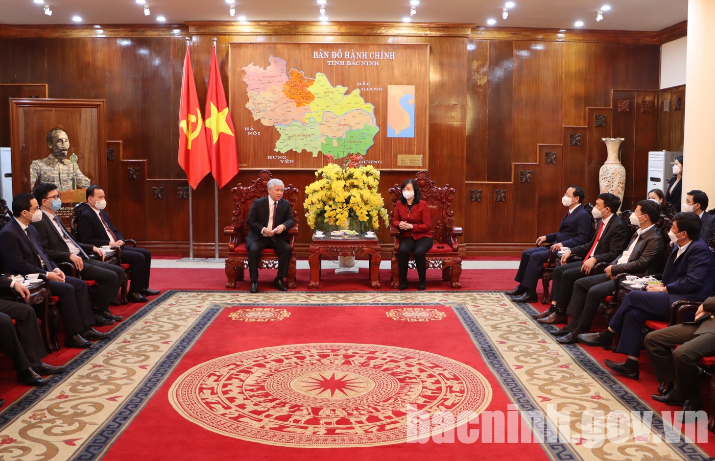 Chủ tịch Ủy ban TƯ MTTQ Việt Nam Đỗ Văn Chiến thăm, làm việc tại Bắc Ninh