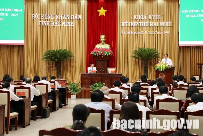 Kỳ họp thứ 20 HĐND tỉnh khóa XVIII, nhiệm kỳ 2016-2021