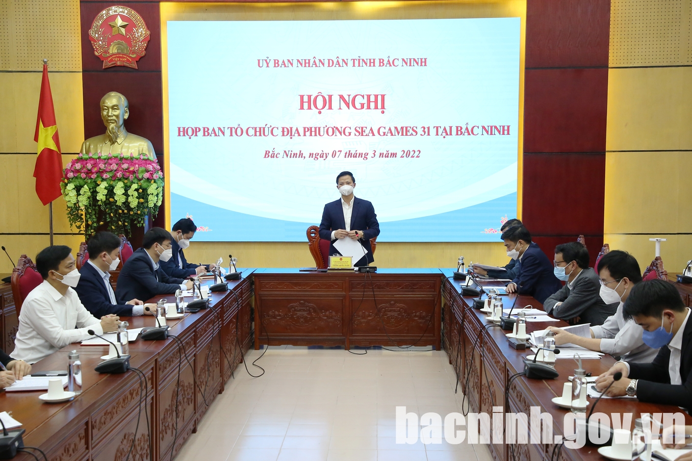 Hội nghị họp Ban Tổ chức địa phương SEA Games 31 tại Bắc Ninh