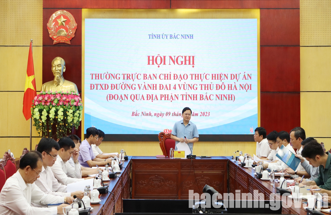 Họp Thường trực Ban chỉ đạo thực hiện dự án đường Vành đai 4 đoạn qua địa phận tỉnh Bắc Ninh