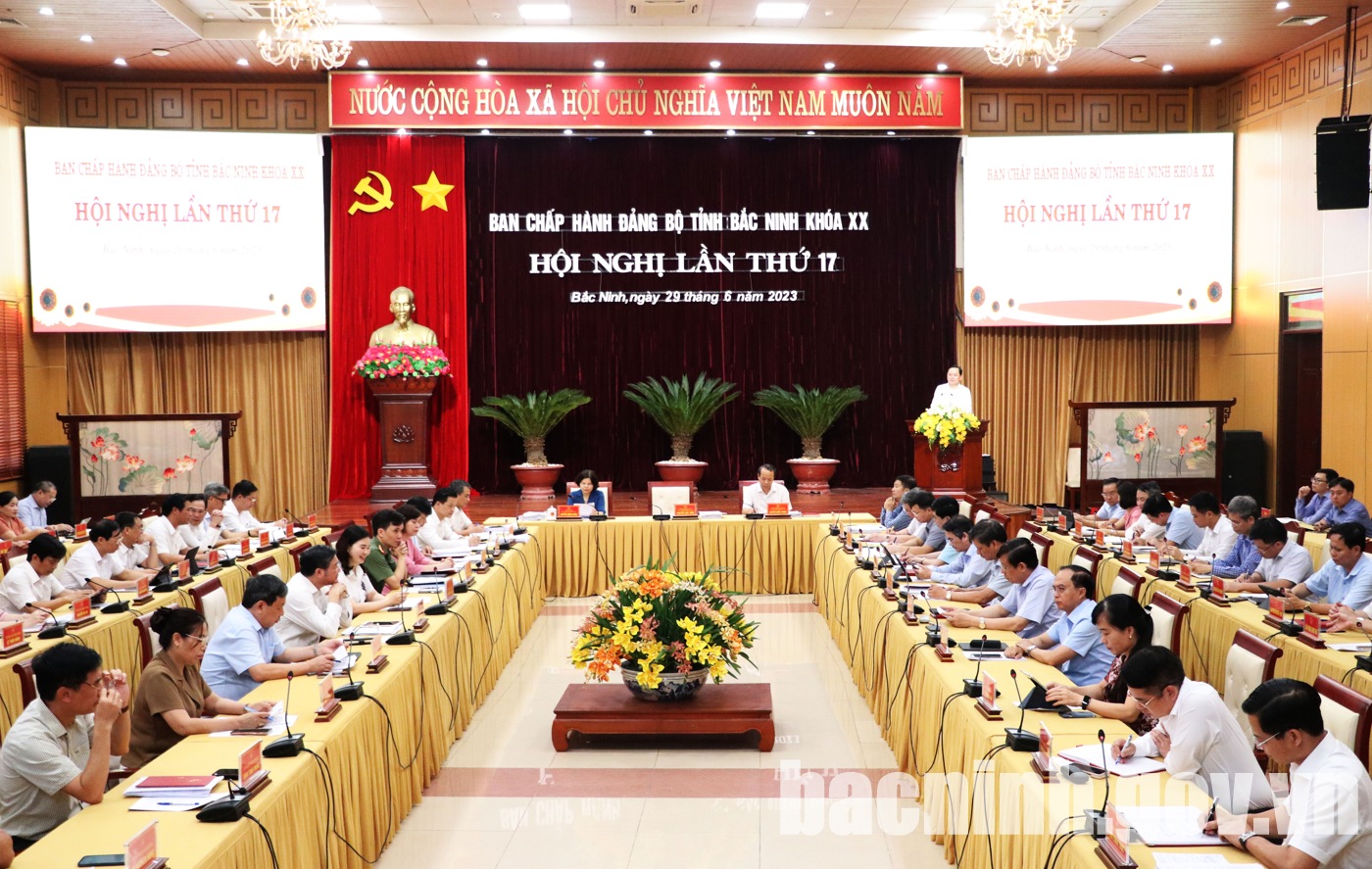 Hội nghị lần thứ 17 Ban Chấp hành Đảng bộ tỉnh Bắc Ninh khóa XX