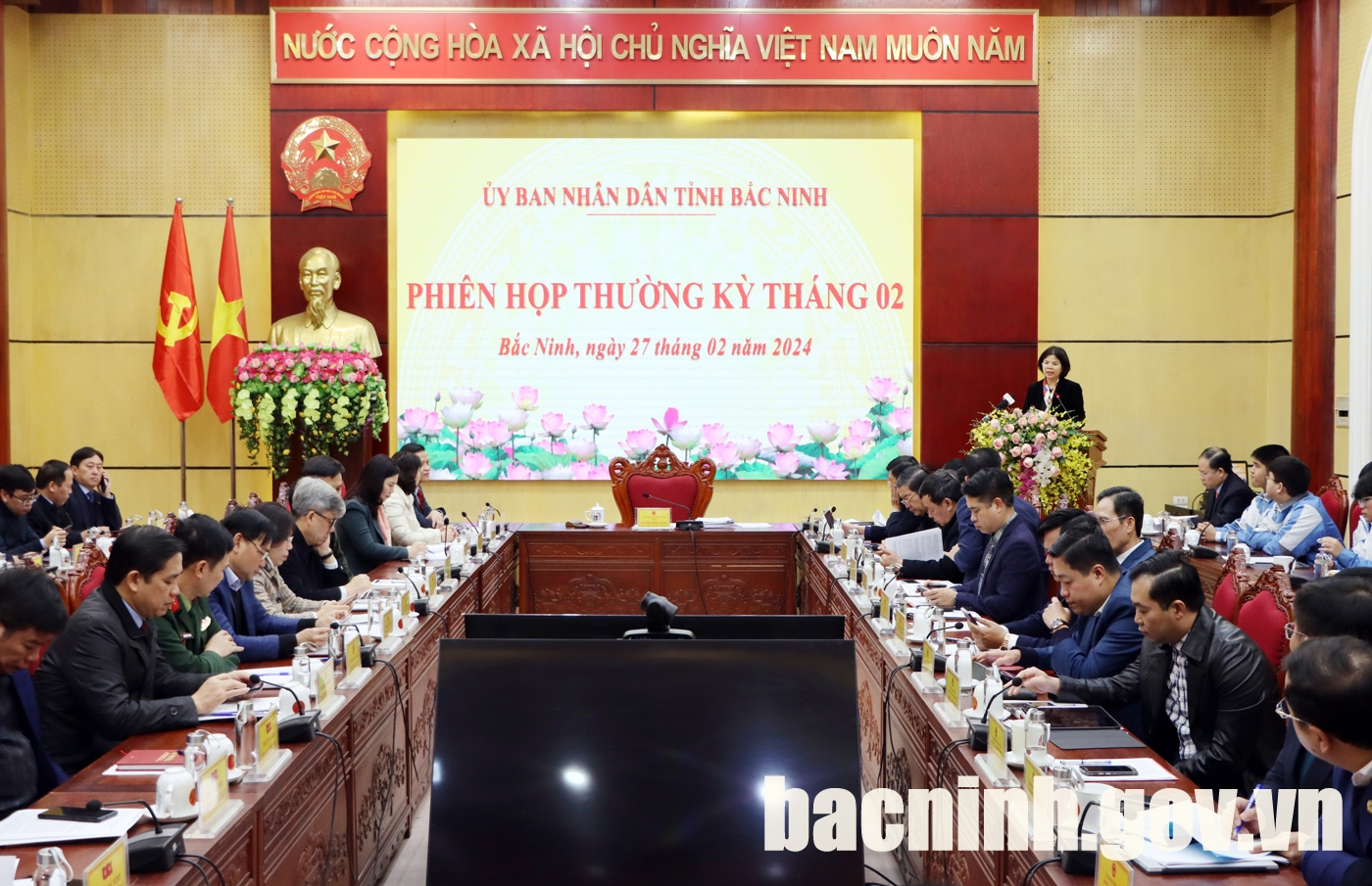 UBND tỉnh Bắc Ninh họp phiên thường kỳ tháng 02 năm 2024