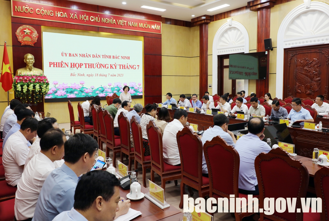 UBND tỉnh Bắc Ninh họp phiên thường kỳ tháng 7 năm 2023