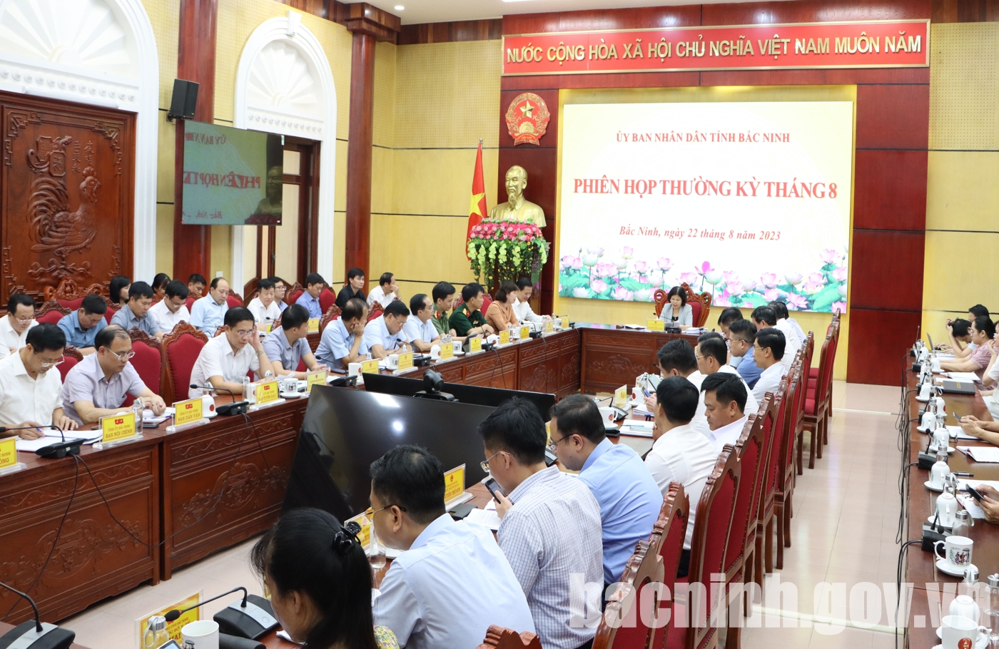 UBND tỉnh Bắc Ninh họp phiên thường kỳ tháng 8 năm 2023