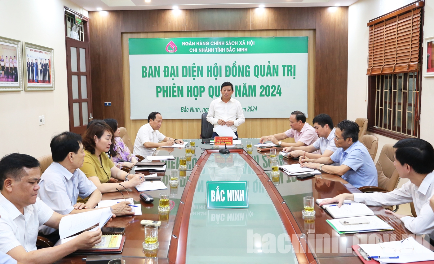 Ban đại diện Hội đồng quản trị NHCSXH tỉnh triển khai nhiệm vụ quý II-2024