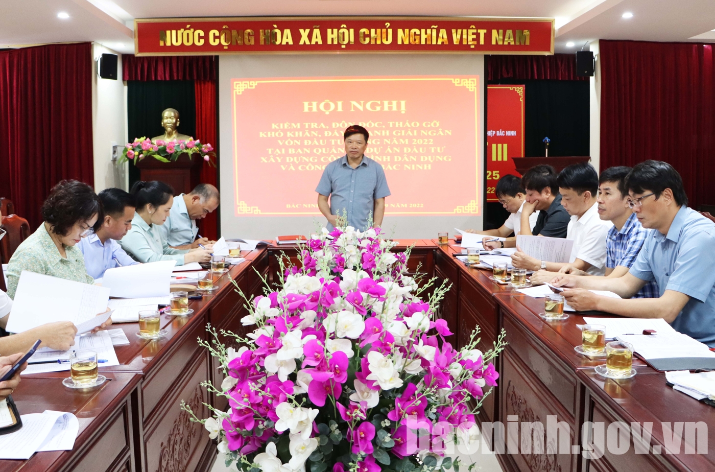 Phó Chủ tịch UBND tỉnh Đào Quang Khải làm việc với Ban Quản lý dự án đầu tư công trình dân dụng và công nghiệp Bắc Ninh