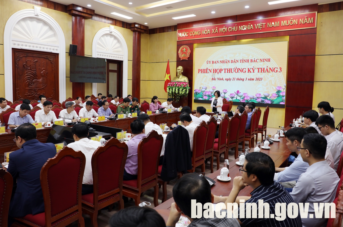 UBND tỉnh Bắc Ninh họp phiên thường kỳ tháng 03 năm 2023
