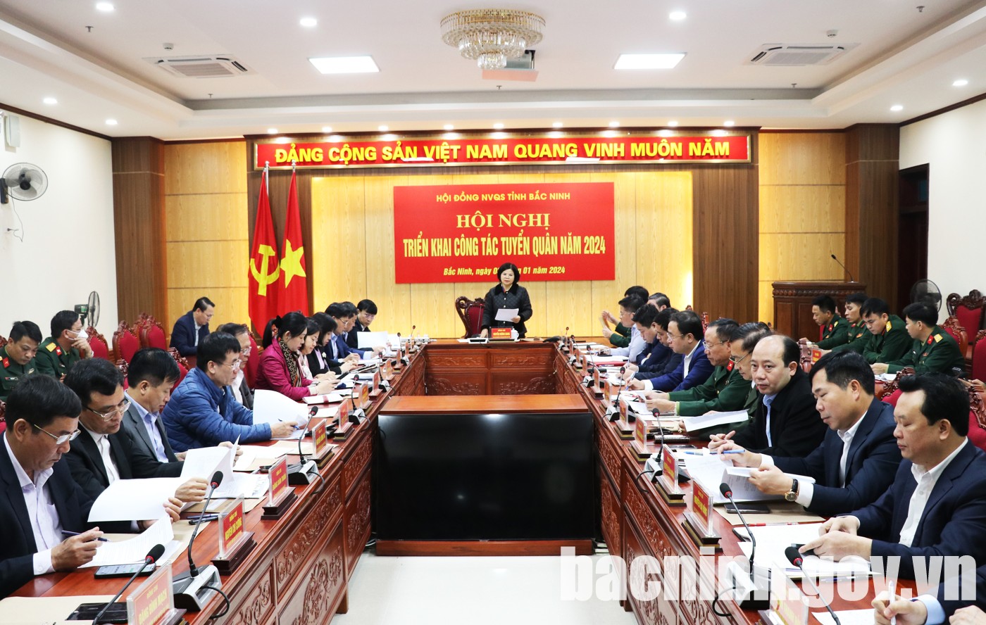 Hội đồng nghĩa vụ quân sự tỉnh Bắc Ninh triển khai công tác tuyển quân năm 2024