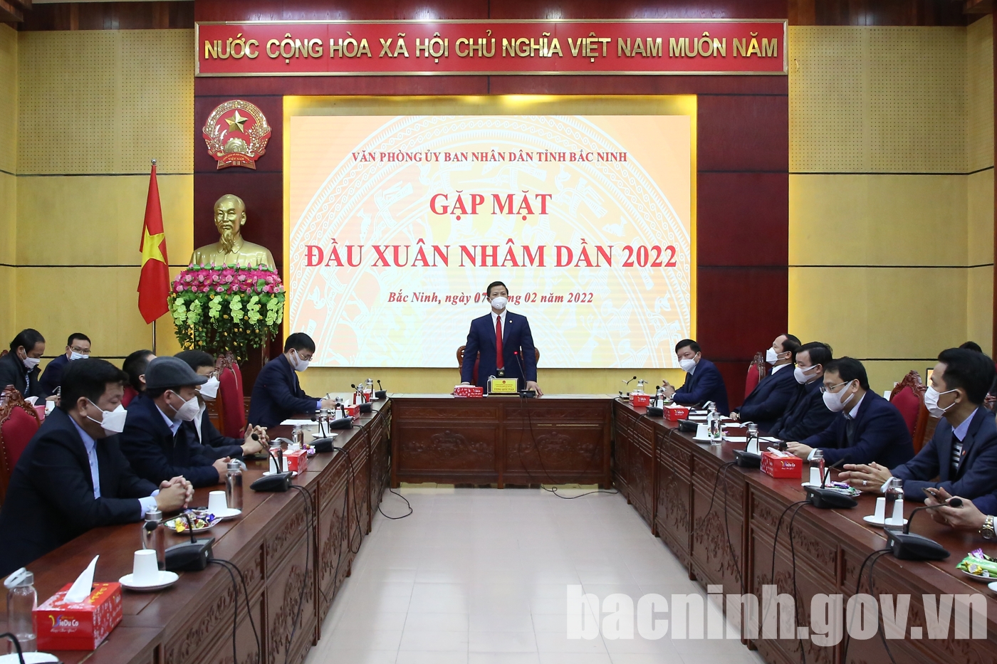 Văn phòng UBND tỉnh gặp mặt đầu Xuân Nhâm Dần 2022