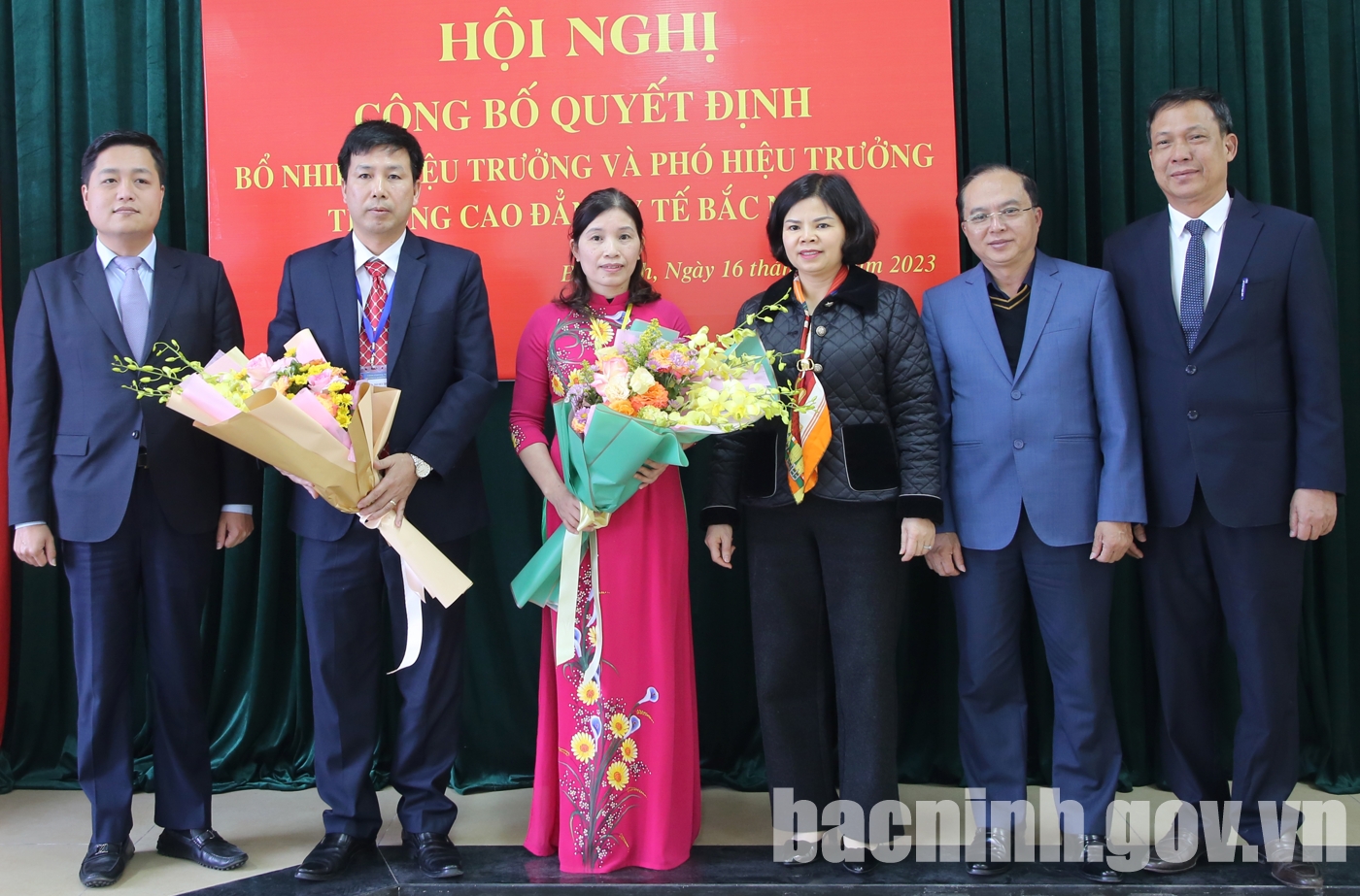 Công bố Quyết định bổ nhiệm Hiệu trưởng và Phó Hiệu trưởng Trường Cao đẳng  Y tế Bắc Ninh