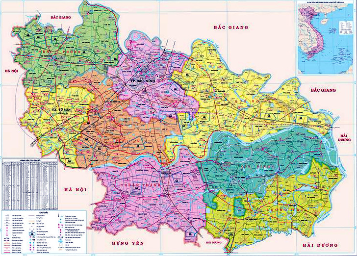 Các tỉnh xung quanh Thành phố Hà Nội