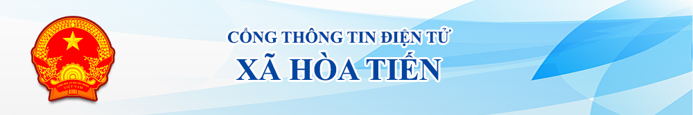 banner xã hòa tiến